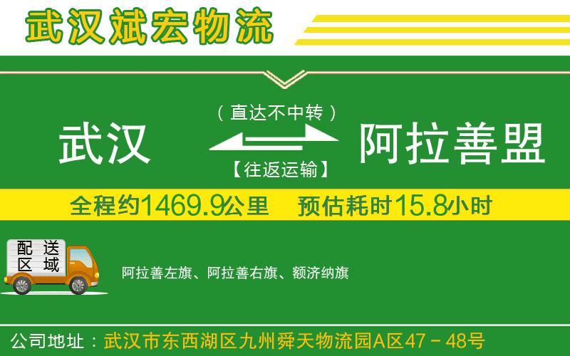 武漢到阿拉善盟物流公司