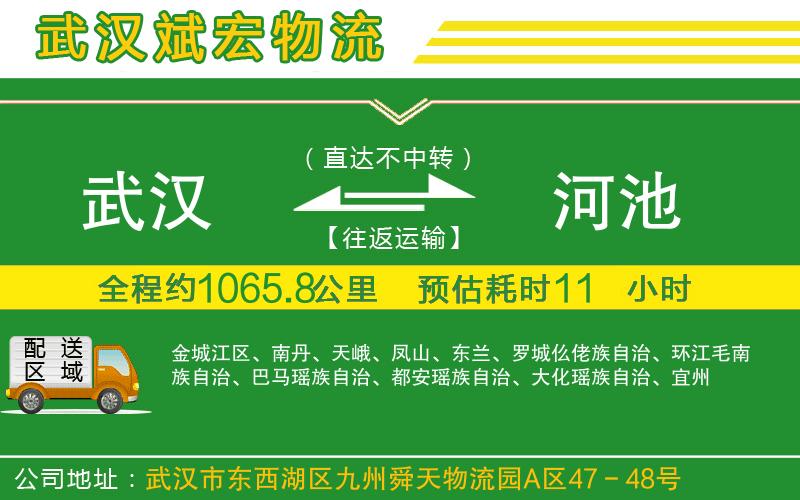 武漢到河池貨運公司