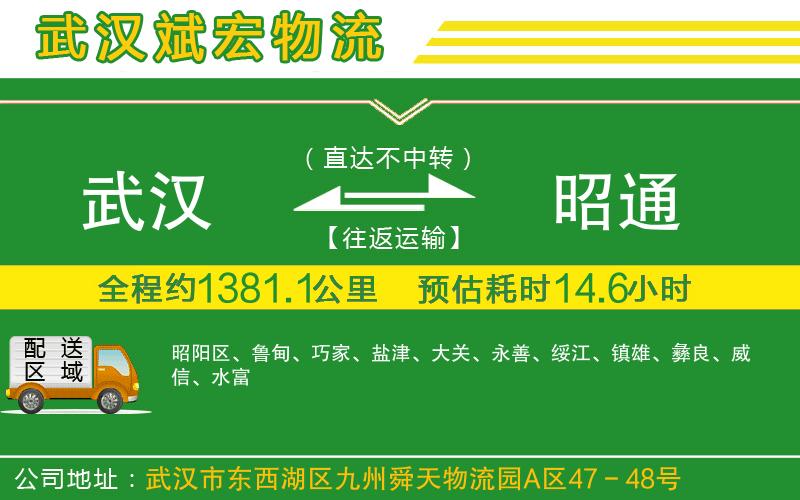 武漢到昭通貨運公司