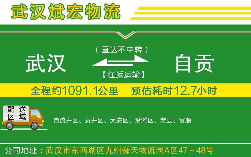 武漢到自貢物流公司