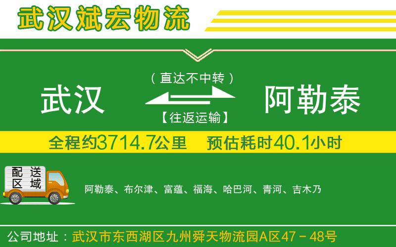 武漢到阿勒泰物流公司