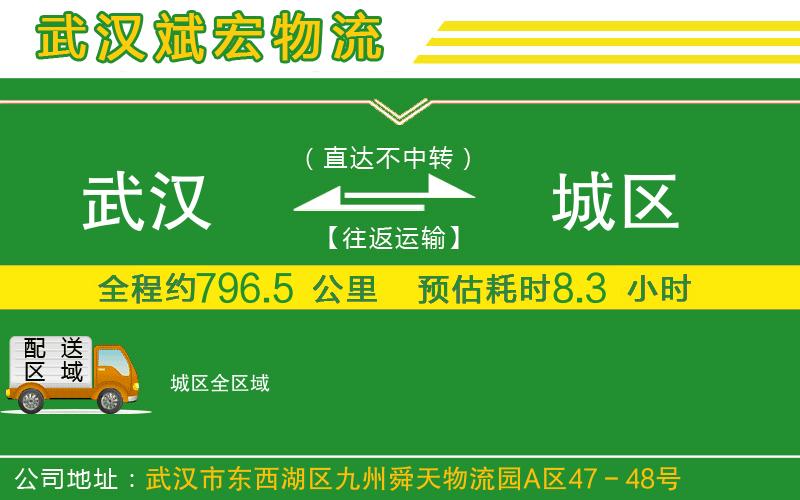 武漢到城區貨運公司