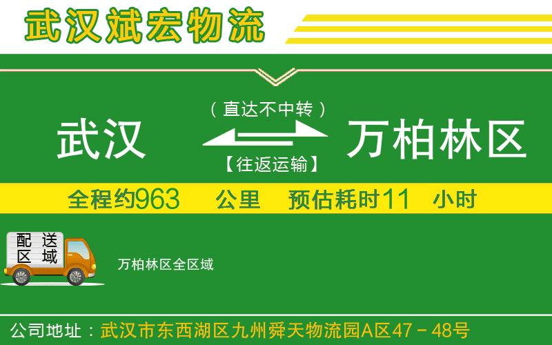 武漢到萬(wàn)柏林區物流專(zhuān)線(xiàn)