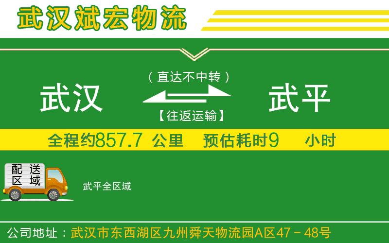 武漢到武平貨運公司
