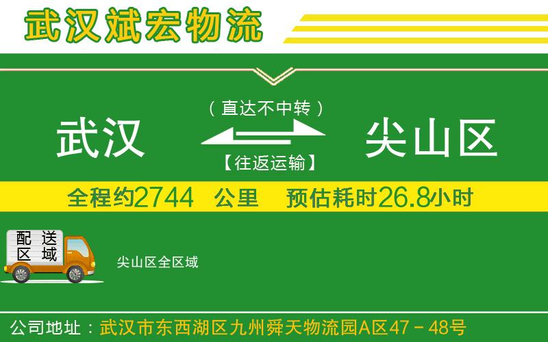武漢到尖山區貨運公司