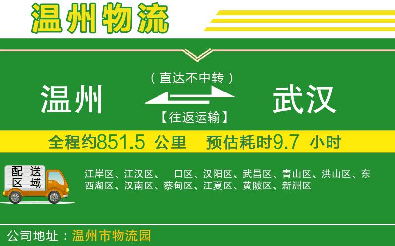 溫州到武漢物流公司
