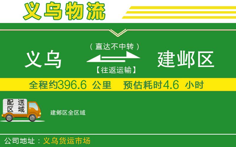 義烏到建鄴區物流公司