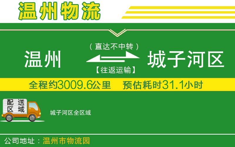 溫州到城子河區物流公司