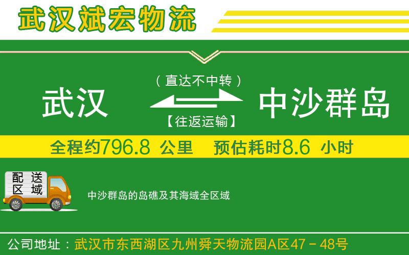 武漢到中沙群島的島礁及其海域物流專(zhuān)線(xiàn)