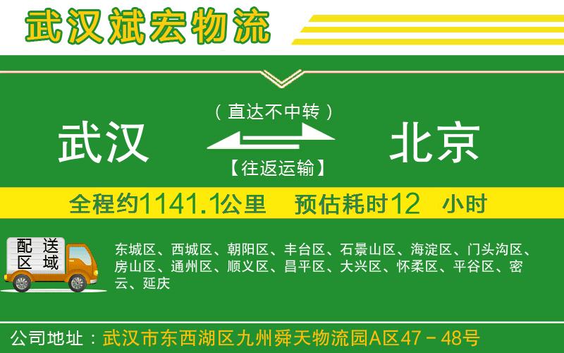 武漢到北京貨運專(zhuān)線(xiàn)