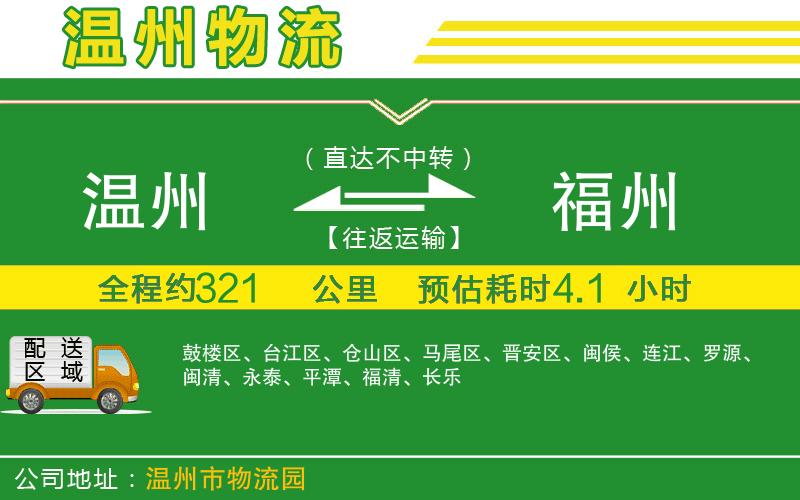 溫州到福州物流公司