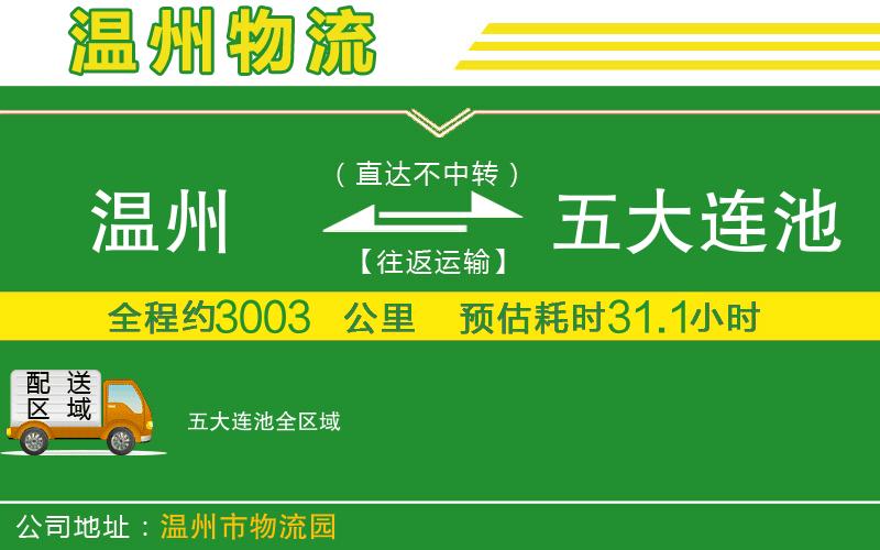 溫州到五大連池物流公司