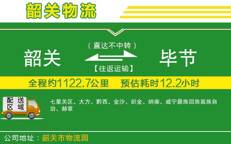 韶關(guān)到畢節物流公司