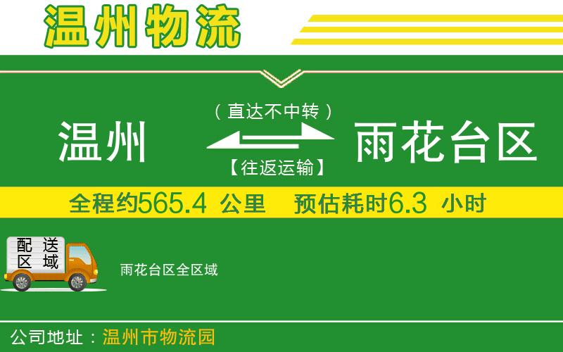 溫州到雨花臺區物流公司