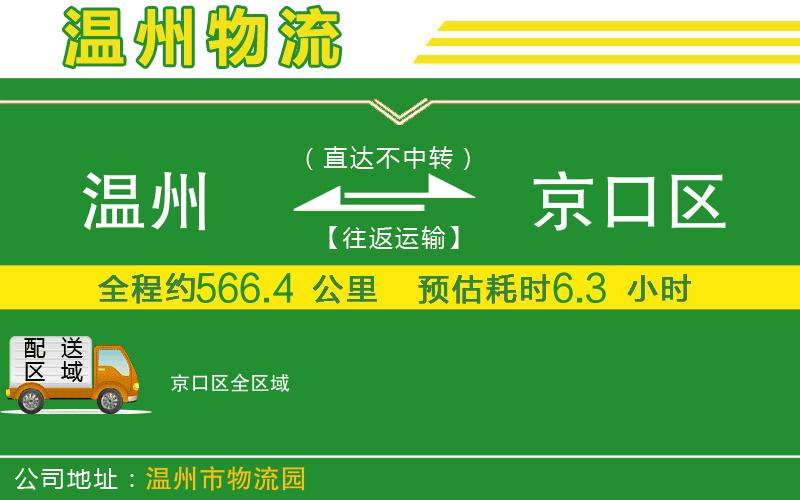 溫州到京口區物流公司