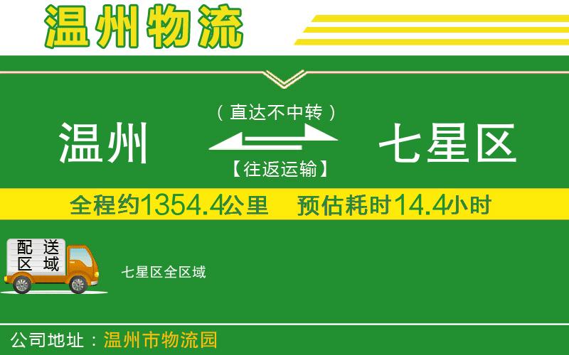 溫州到七星區貨運專(zhuān)線(xiàn)