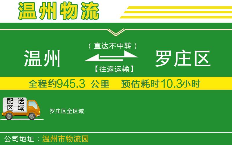 溫州到羅莊區物流