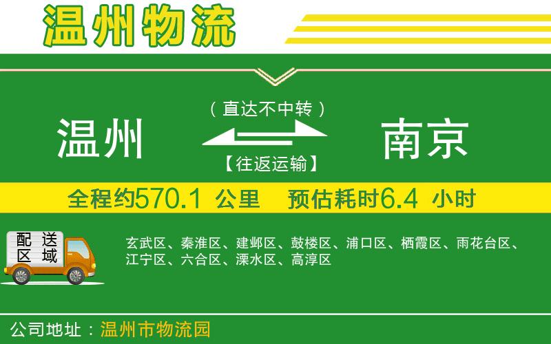 溫州到南京物流