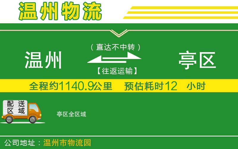 溫州到猇亭區物流專(zhuān)線(xiàn)