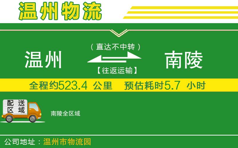 溫州到南陵貨運專(zhuān)線(xiàn)