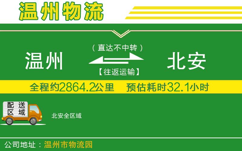 溫州到北安物流專(zhuān)線(xiàn)