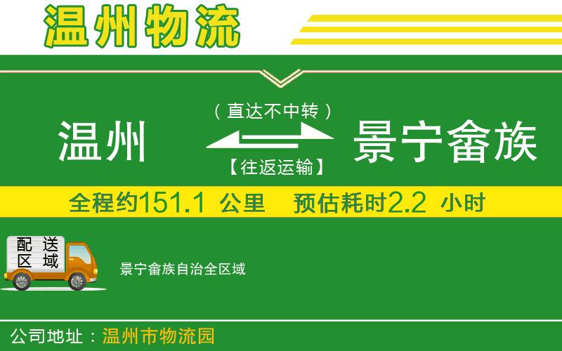 溫州到景寧畬族自治貨運專(zhuān)線(xiàn)