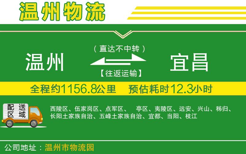 溫州到宜昌貨運公司